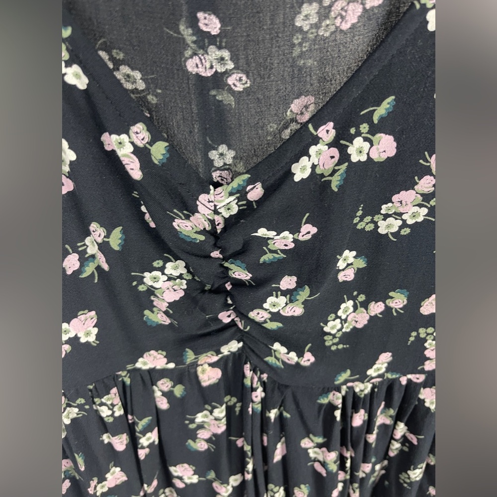 BP. Printed Black Floral Mini Dress Size XS (0-2) NWT - Picture 10 of 14